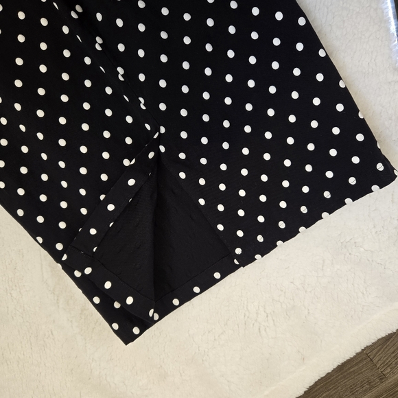 Steady Polka Dot Diva Wiggle Dress Black & White 3X - Picture 5 of 6